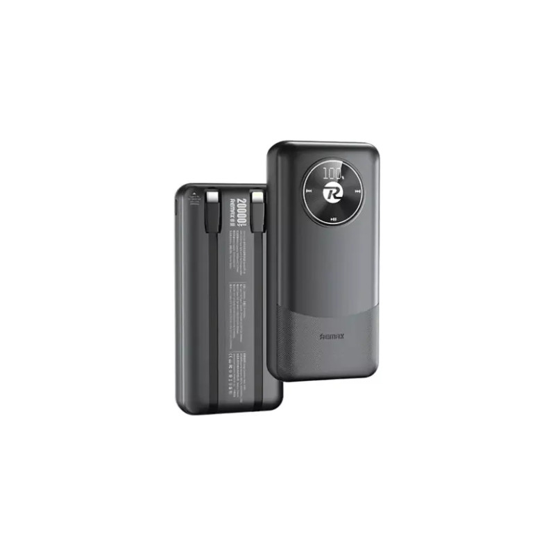 Батарея універсальна Remax 20000mAh, 22.5W, Black (RPP-38 / 45364)