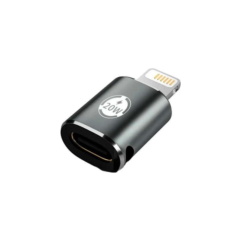 Перехідник AC-015m USB Type-C-Lightning 20W Black XoKo (XK-AC-015m)