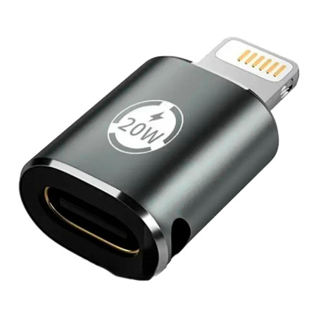 Перехідник AC-015m USB Type-C-Lightning 20W Black XoKo (XK-AC-015m)