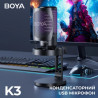 Мікрофон Boya K3-02 RGB Type-C/3,5 мм Black (BOYA K3-02)