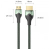 Кабель мультимедійний HDMI M to HDMI mini M 1.0m V2.1 8K 60Hz green Vention (AGJGF)