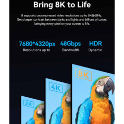 Кабель мультимедійний HDMI M to HDMI mini M 1.0m V2.1 8K 60Hz green Vention (AGJGF)