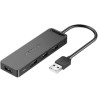 Концентратор Vention USB 2.0 to 4xUSB 2.0 black (CHMBB)