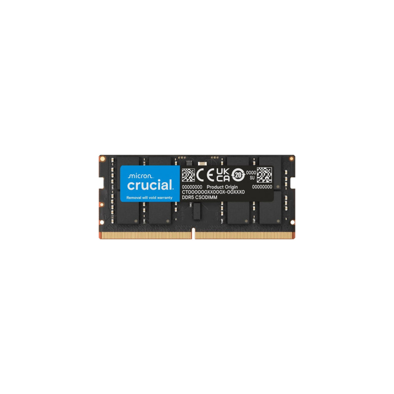 Модуль пам'яті для ноутбука SoDIMM DDR5 24GB 6400 MHz Micron (CT24G64C52CS5)