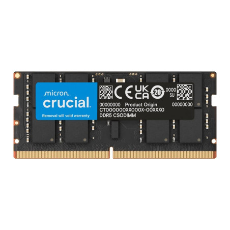 Модуль пам'яті для ноутбука SoDIMM DDR5 24GB 6400 MHz Micron (CT24G64C52CS5)