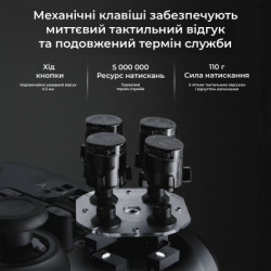 Геймпад Ajazz GP100 2.4G/BT/USB Switch/PC/iOS/Android RGB Black (GP100-B)