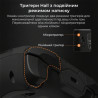 Геймпад Ajazz GP100 2.4G/BT/USB Switch/PC/iOS/Android RGB Black (GP100-B)