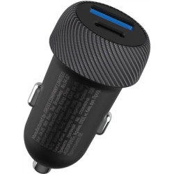 Зарядний пристрій ColorWay USB-C PD35W + USB QC3.0 car adapter (CW-CHA064PD-BK)