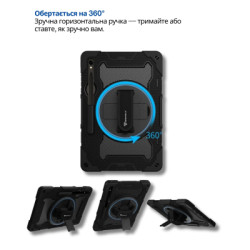 Чохол до планшета BeCover Horizontal handle Samsung Galaxy Tab S10 FE Plus (SM-X620/SM-X626) 13.1" Black (714568)