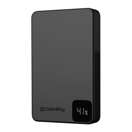 Батарея універсальна ColorWay 10 000 mAh PD/22.5W, 15W MagSafe Black (CW-PB100LPA1BK-WPDD)
