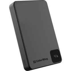 Батарея універсальна ColorWay 10 000 mAh PD/22.5W, 15W MagSafe Black (CW-PB100LPA1BK-WPDD)