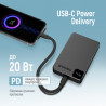 Батарея універсальна ColorWay 10 000 mAh PD/22.5W, 15W MagSafe Black (CW-PB100LPA1BK-WPDD)