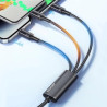 Дата кабель USB 2.0 AM to Lightning + Micro 5P + USB-C 1.2m 100W Essager (EXCMTL-JJ01-P)