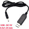 Кабель живлення USB to DC 3.5x1.35mm 5V 1.0m 1.0A Dynamode (DM-USB-DC-3.5x1.35mm)