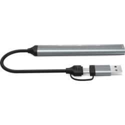 Концентратор Dynamode 5-in-1 USB Type-C/Type-A to 1хUSB3.0, 2xUSB 2.0, card-reader SD/MicroSD (DM-UH-514)