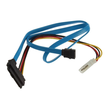 Кабель для передачі даних SATA 7pin (F) to SAS (SFF-8482) 0.7m Value (S0130)
