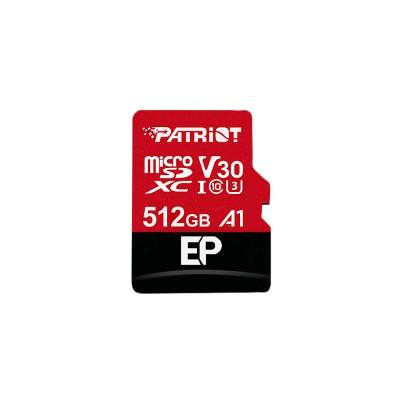 Карта пам'яті Patriot 512GB microSD class 10 UHS-I U3 (PEF512GEP31MCX)