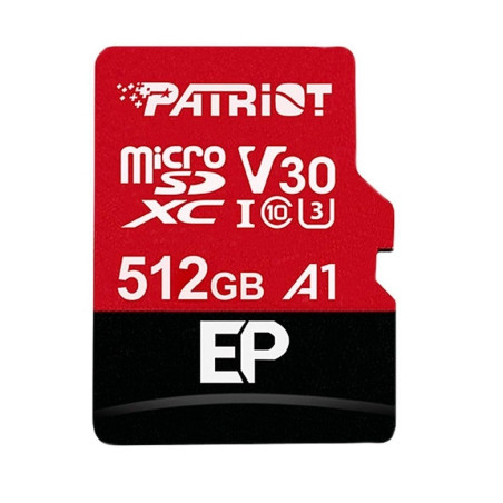 Карта пам'яті Patriot 512GB microSD class 10 UHS-I U3 (PEF512GEP31MCX)