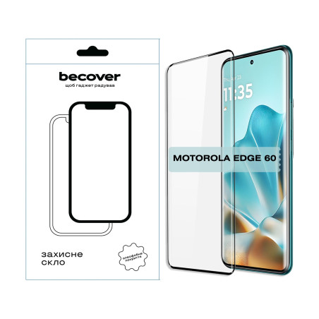 Скло захисне BeCover EDGE Motorola Edge 60 Black (714769)
