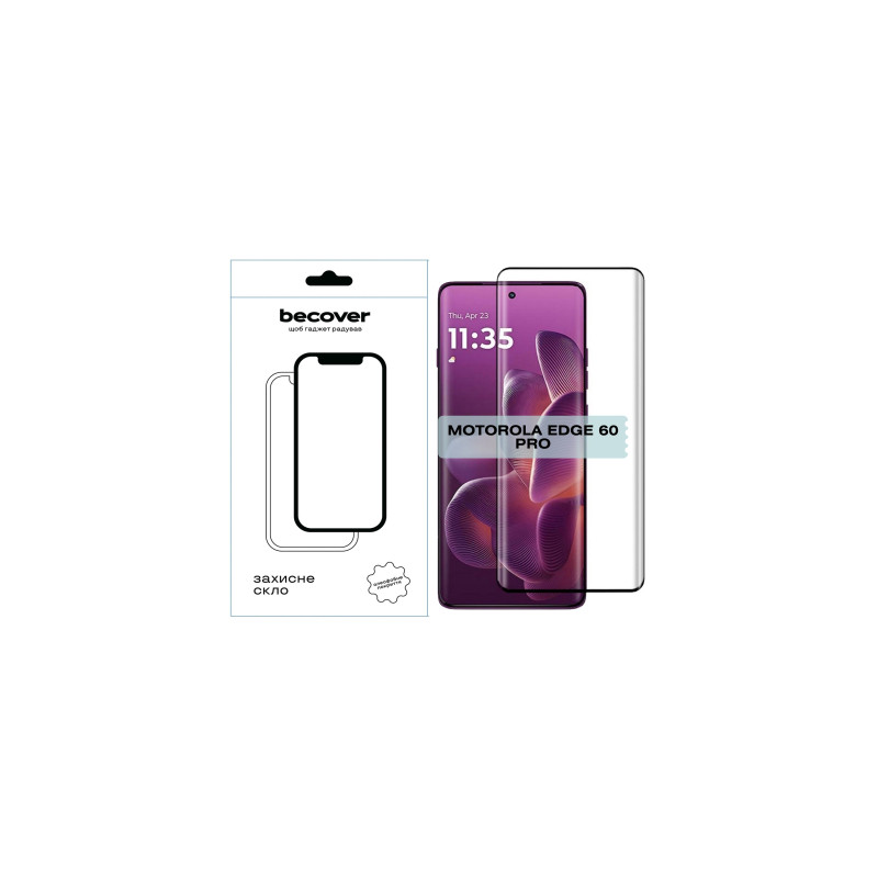 Скло захисне BeCover EDGE Motorola Edge 60 Pro Black (714771)