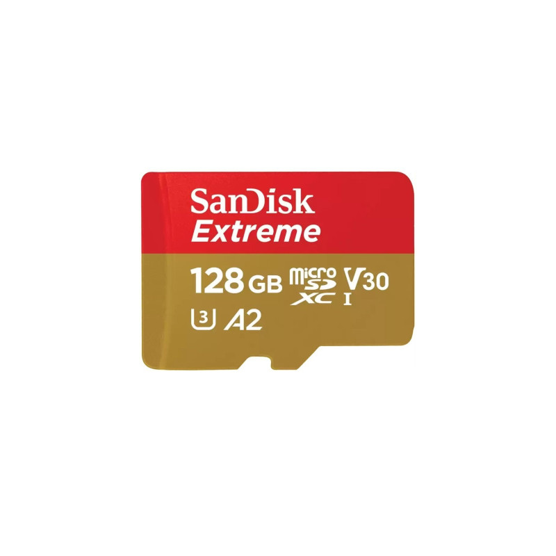 Карта пам'яті SanDisk 128GB microSD class 10 UHS-I U3 Extreme (SDSQXAA-128G-GN6MA)