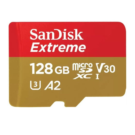 Карта пам'яті SanDisk 128GB microSD class 10 UHS-I U3 Extreme (SDSQXAA-128G-GN6MA)
