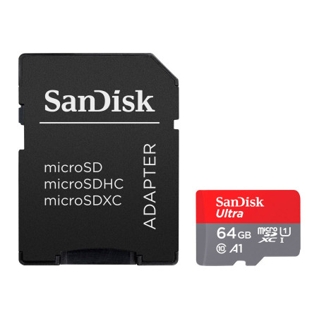 Карта пам'яті SanDisk 64GB microSD class 10 UHS-I Ultra (SDSQUAB-064G-GN6MA)