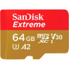 Карта пам'яті SanDisk 64GB microSD class 10 UHS-I Extreme For Action Cams and Dro (SDSQXAH-064G-GN6AA)