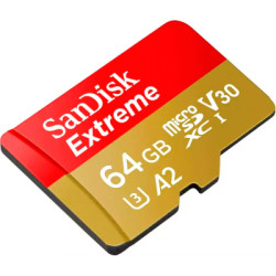 Карта пам'яті SanDisk 64GB microSD class 10 UHS-I Extreme For Action Cams and Dro (SDSQXAH-064G-GN6AA)