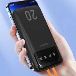 Батарея універсальна Dudao K6Pro+ 20000mAh 10W with USB-C/Lightning/MicroUSB/USB-A cables (6977196682393)
