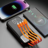 Батарея універсальна Dudao K6Pro+ 20000mAh 10W with USB-C/Lightning/MicroUSB/USB-A cables (6977196682393)