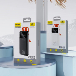 Батарея універсальна Dudao K6Pro+ 20000mAh 10W with USB-C/Lightning/MicroUSB/USB-A cables (6977196682393)