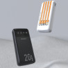 Батарея універсальна Dudao K6Pro+ 20000mAh 10W with USB-C/Lightning/MicroUSB/USB-A cables (6977196682393)