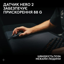 Мишка Logitech G Pro X Superlight 2 Lightspeed Wireless Black (910-006630)