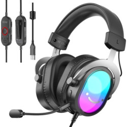 Навушники Fifine H16 7.1 RGB Black (H16)