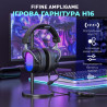 Навушники Fifine H16 7.1 RGB Black (H16)