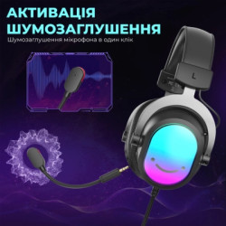 Навушники Fifine H16 7.1 RGB Black (H16)
