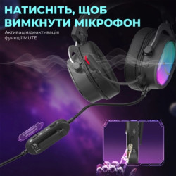 Навушники Fifine H16 7.1 RGB Black (H16)