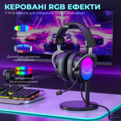 Навушники Fifine H16 7.1 RGB Black (H16)