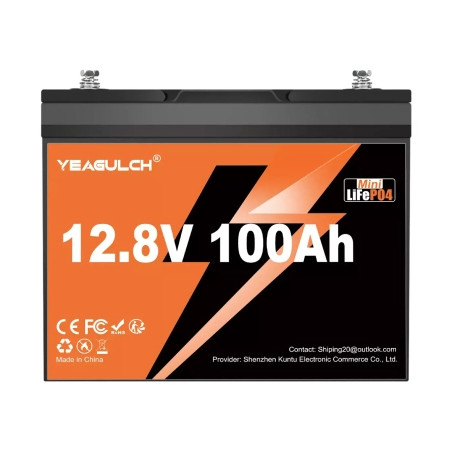 Батарея LiFePo4 YEAGULCH 12.8V - 100Ah (YEAGULCH-12,8V/100Ah)
