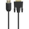 Кабель мультимедійний HDMI M to DVI M 3.0m 4K60Hz 24+1pin HP (DHC-HD05-03M)
