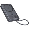 Батарея універсальна HOCO 10000 mAh Origen Dual PD/20W Magnetic with cable Type-C Metal Gray (Q44 / 714983)