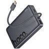 Батарея універсальна HOCO 10000 mAh Origen Dual PD/20W Magnetic with cable Type-C Metal Gray (Q44 / 714983)