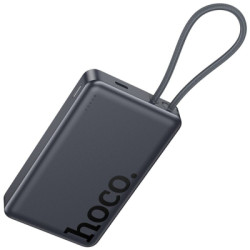 Батарея універсальна HOCO 10000 mAh Origen Dual PD/20W Magnetic with cable Type-C Metal Gray (Q44 / 714983)