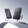 Батарея універсальна HOCO 10000 mAh Origen Dual PD/20W Magnetic with cable Type-C Metal Gray (Q44 / 714983)