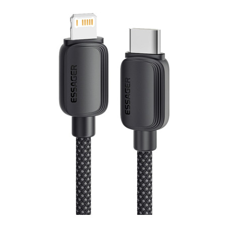 Дата кабель USB-C to Lightning 1.0m 20W black Essager (EXCTL-WL01-P)