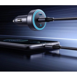 Зарядний пристрій Ugreen 2xUSB-C PD30W + 1xUSB QC3.0 EC307 gray (45843)