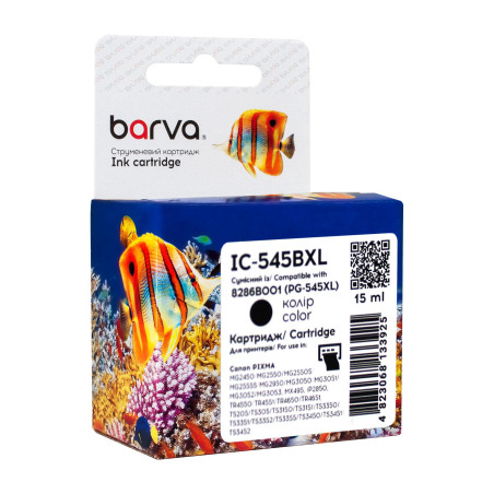 Картридж Barva Canon PG-545 XL (8286B001) 400 c, black (IC-545BXL)