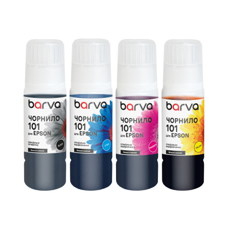 Чорнило Barva Epson 101 4х70 мл, pigm BK/C/M/Y OneKey special (E101-070-MP)