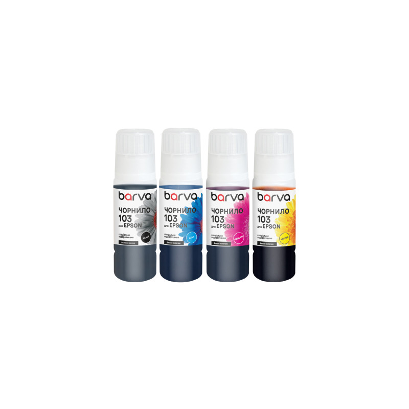 Чорнило Barva Epson 103 4х65 мл, OneKey, BK/C/M/Y special (E103-065-MP)